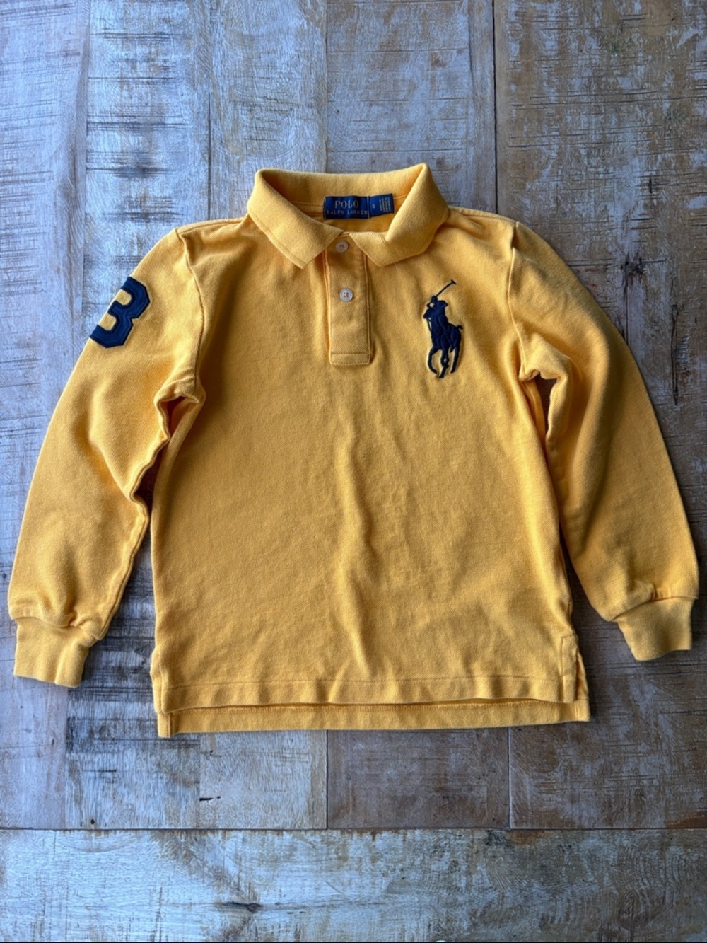 Ralph Lauren Boys Yellow Polo size 5